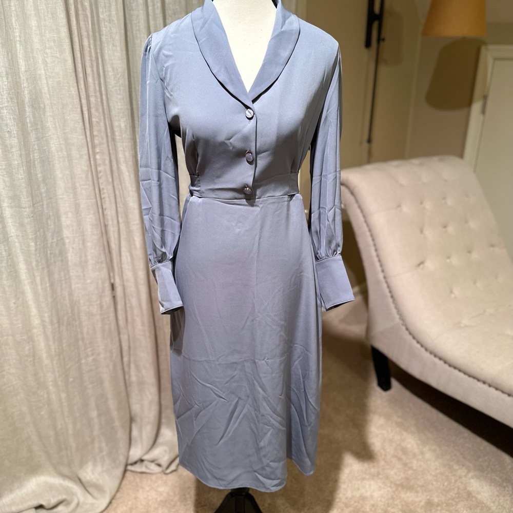 Simpleretro Elegant Blue / lavender Women's Dress size S